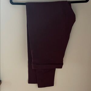 Lands' End Women's Leggings - Dark Purple/Maroon